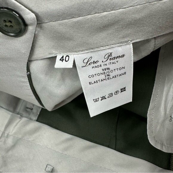 Loro Piana Women’s NWT Green Philadelphia Straight Leg Trouser‎ EU40/US4/W28/L35 - Picture 8 of 14
